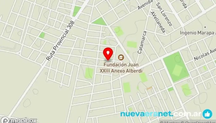 mapa de LA ARTESANAL Panadería en Juan Bautista Alberdi