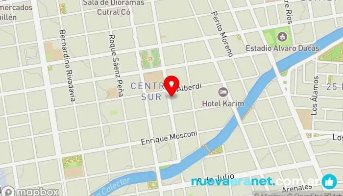 mapa de La Baguette Comercio en Cutral Co