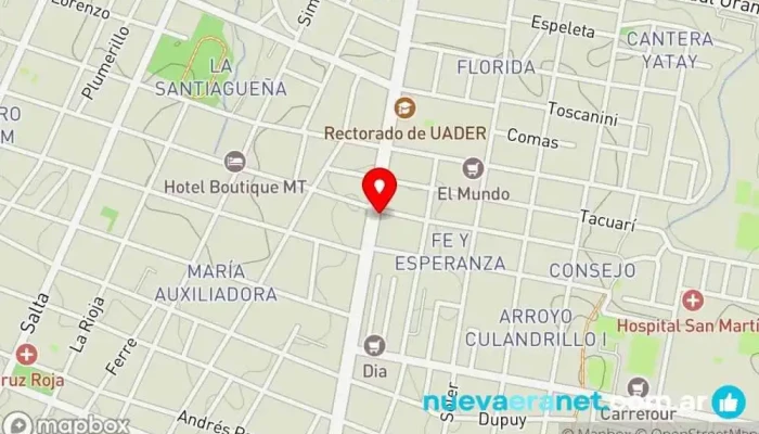 mapa de La Baguette Panadería en Paraná