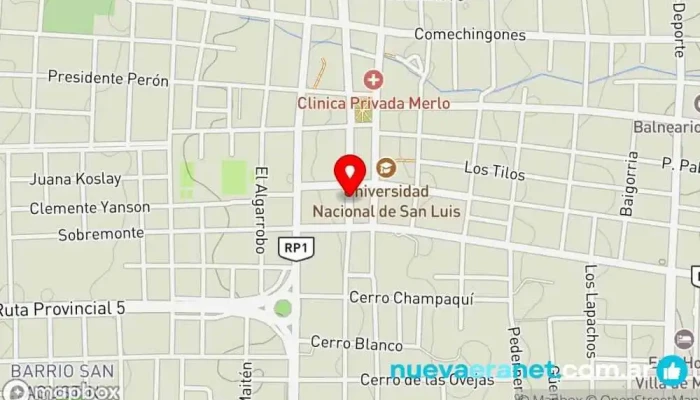 mapa de La Barraca Tienda de telas en Merlo