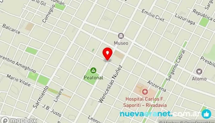 mapa de La Barraca Panificados Pastelería, Panadería en Rivadavia