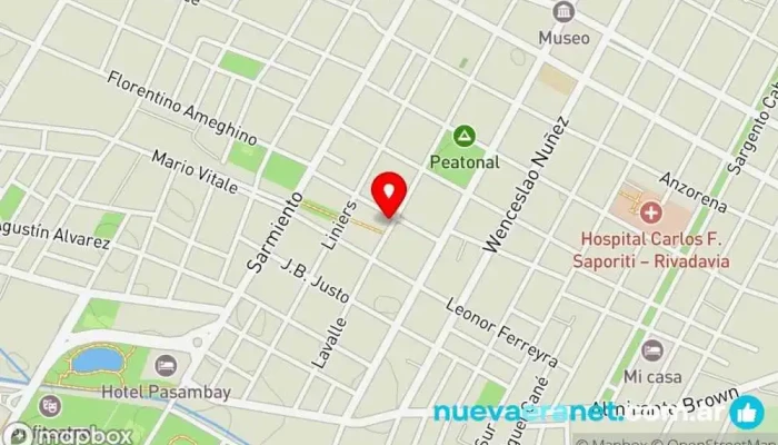 mapa de LA BARRACA PANIFICADOS Panadería en Rivadavia