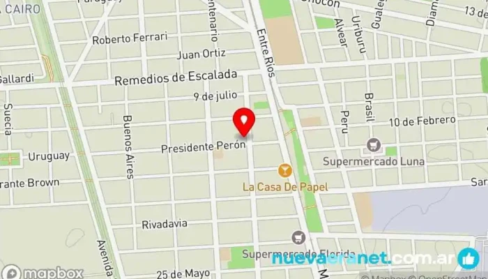 mapa de LA BERMUDENSE Tienda de pasta, Tienda general en Cap. Bermúdez