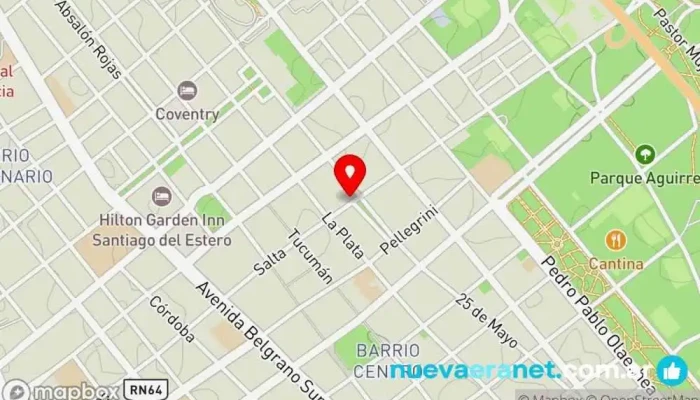 mapa de La Boutique Del Pan Panaderia Fiambreria Panadería en Santiago del Estero