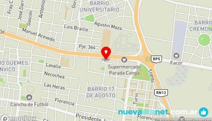 mapa de La Boutique del Panadero Panadería, Tienda de comestibles mayorista en Corrientes