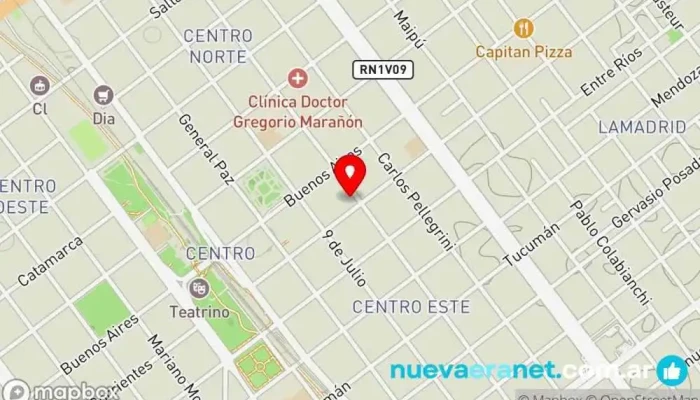 mapa de La Casa de La Modista Mercería en Villa María