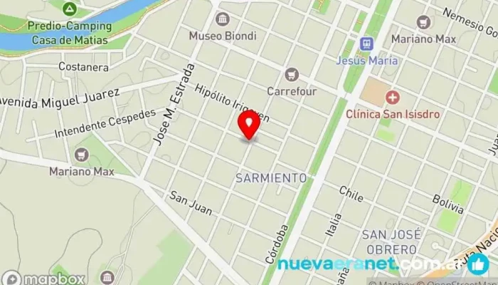 mapa de La casa de los Quesos Tienda de fiambres en Jesus María