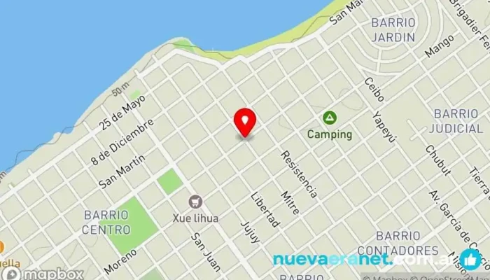 mapa de La Casa de Marita  en Paso de la Patria