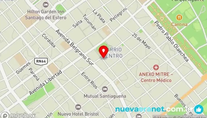 mapa de La Casa de Silvina Juguetería, Tienda de regalos en Santiago del Estero