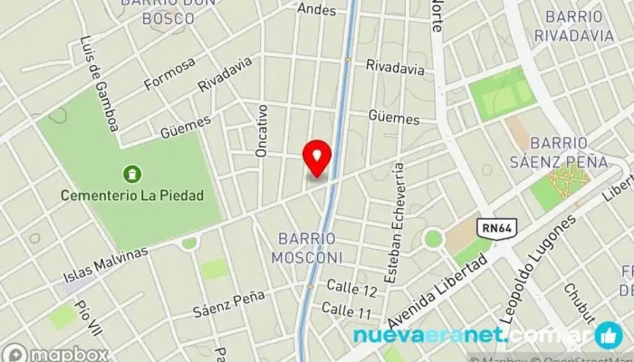 mapa de La casa del bebé Comercio en Santiago del Estero