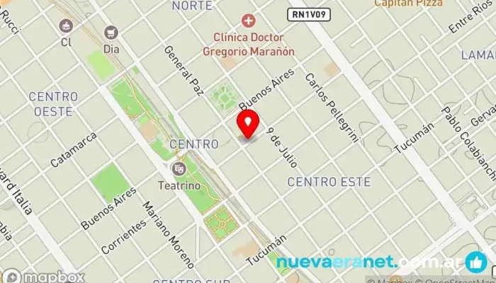mapa de La Casa del Blanco Tienda de lencería, Tienda de ropa de cama en Villa María