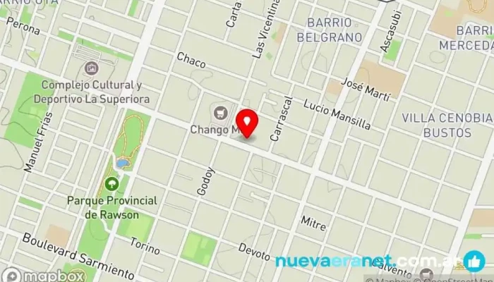 mapa de La casa del Ceramico Tienda de cerámica en Villa Krause