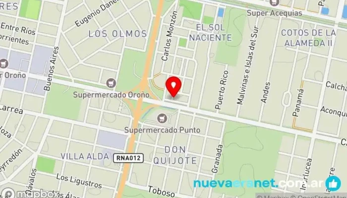 mapa de La Casa del Cerámico Tienda de materiales para la construcción en Roldán