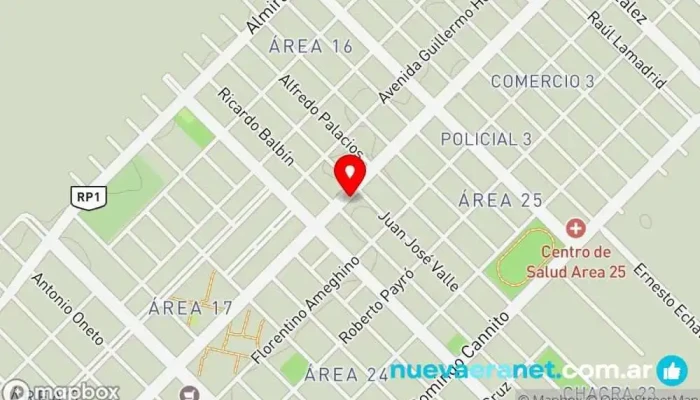 mapa de La Casa Del Pan Panadería en Rawson