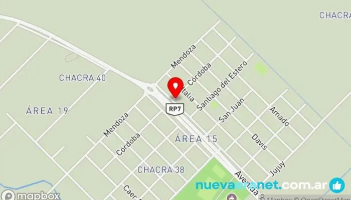 mapa de La Casa Del Pan Panadería en Rawson