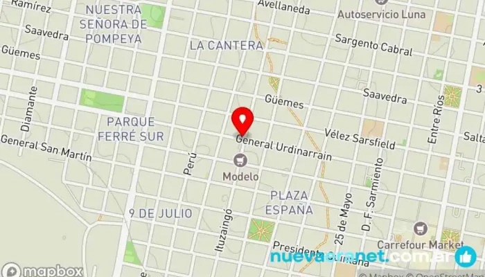 mapa de La Casa Del Panadero Panadería en Concordia