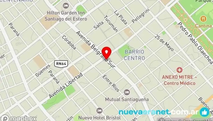 mapa de La Casa Del Panal Huggies Tienda de ropa en Santiago del Estero