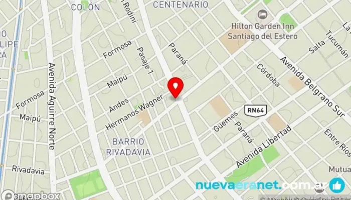 mapa de La Casa del PVC Tienda de artículos de fontanería, Tienda de equipos de baños en Santiago del Estero