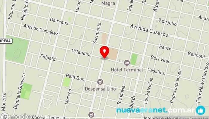 mapa de La Casa del Queso Comercio en Laboulaye