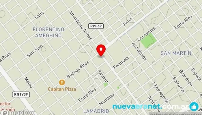 mapa de La Casa del Repostero Pastelería en Villa María