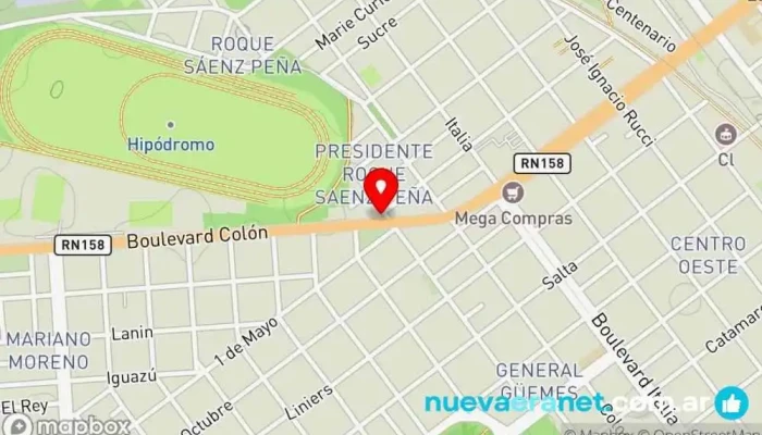 mapa de La Casa del Tambo Tienda de alimentación en Villa María