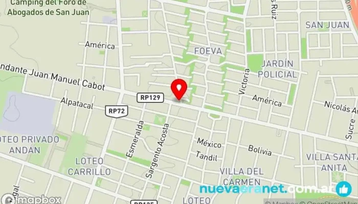 mapa de La Casa del Taxista Tienda de repuestos para automóviles en Rivadavia