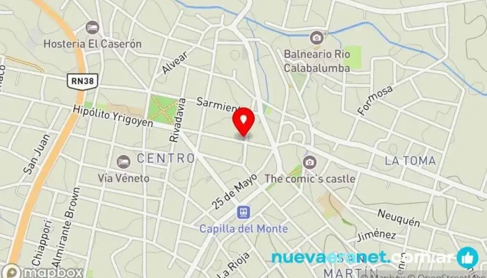 mapa de La Casa Más Linda Tienda de ropa en Capilla del Monte