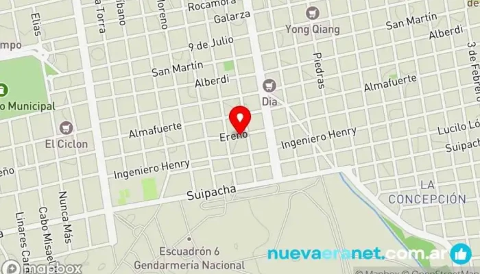 mapa de La Caserita Panadería en Concepción del Uruguay