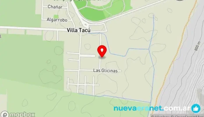 mapa de La casita de Indalma  en Villa Tacú