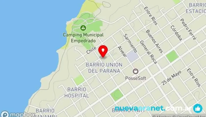 mapa de La casita del Pasillo Largo  en Empedrado