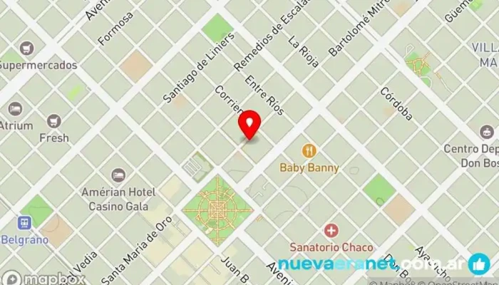 mapa de La Catedral Panadería en Resistencia