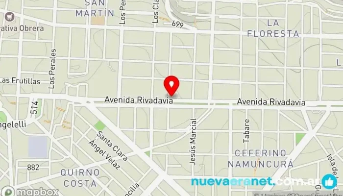 mapa de La Celeste Panaderia Confiteria Panadería en Comodoro Rivadavia