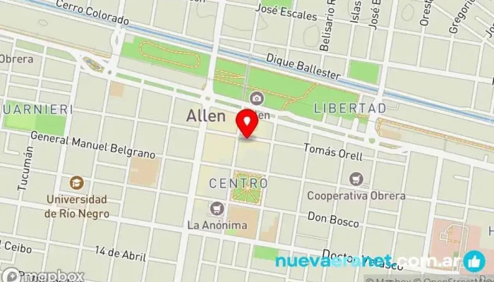 mapa de La Celiaqueria Tienda de alimentos naturales en Allen