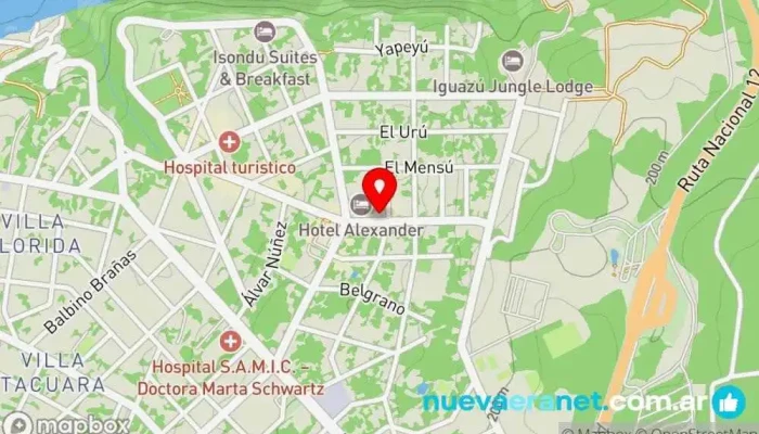 mapa de LA CROISSANTERIE Panadería, Cafetería en Puerto Iguazú