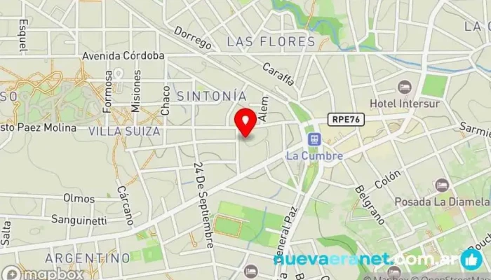 mapa de La Cumbre  en La Cumbre