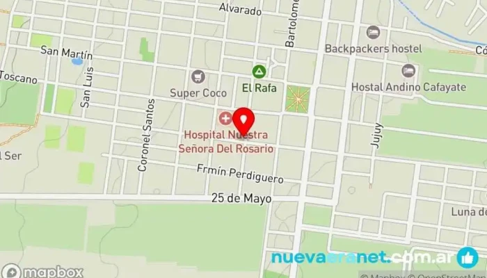 mapa de La Dolce café y delicias Cafetería, Tienda de postres, Pastelería en Cafayate