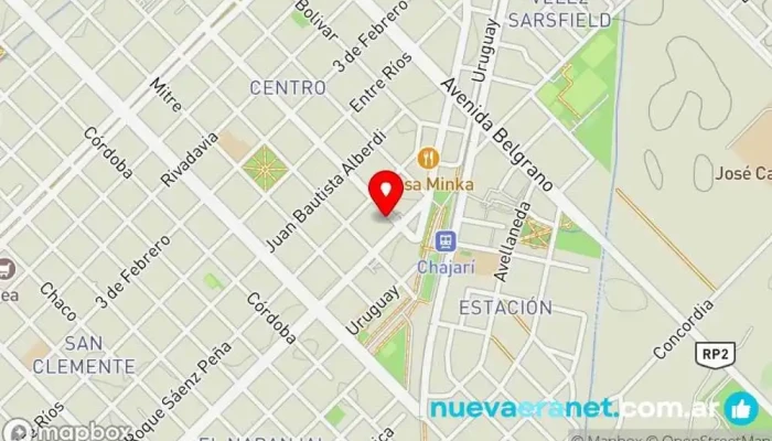 mapa de La Española Panadería en Chajarí
