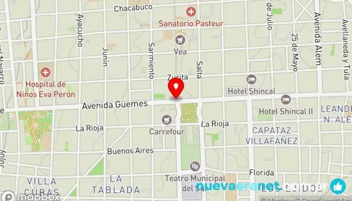mapa de La Espiga de 1945 Panadería en San Fernando del Valle de Catamarca