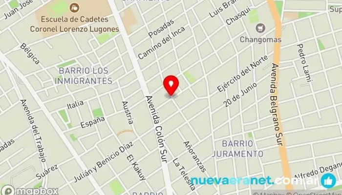 mapa de La Espiga de Oro Panadería Panadería en Santiago del Estero