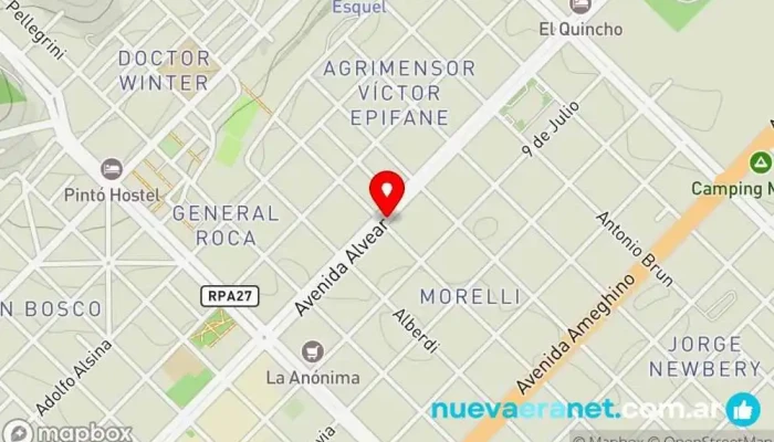 mapa de LA ESPIGA Panadería en Esquel