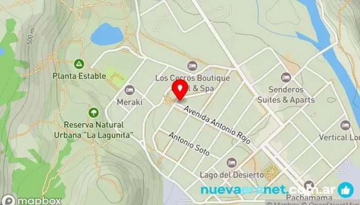 mapa de La Esquina Chalten - desayunos, almuerzos, cenas. Viandas, lunch box Restaurante, Cafetería, Pastelería en El Chalten