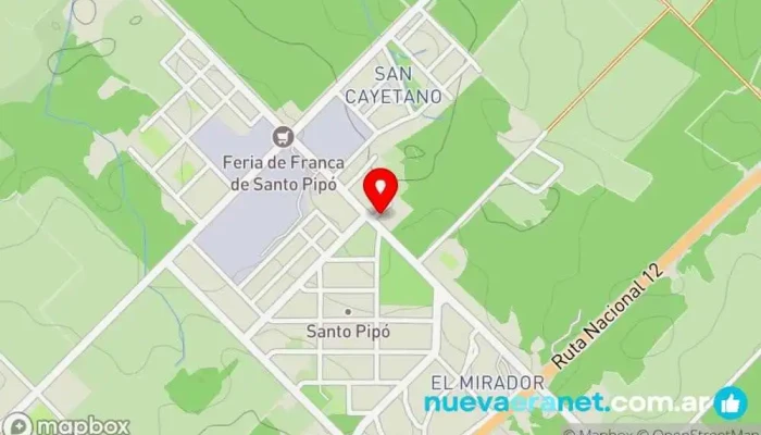mapa de La Esquina Panadería, Kiosco en Santo Pipo