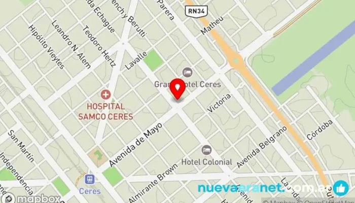 mapa de La Estelita Panadería en Ceres