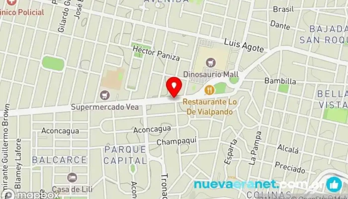 mapa de La Fábrica Panaderia Panadería en Córdoba