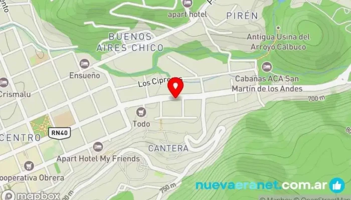mapa de La Fábrica, Panificación Artesanal Panadería en San Martín de los Andes