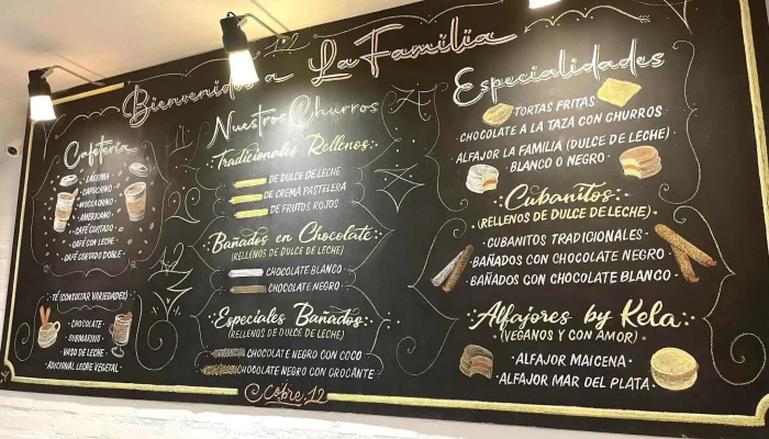 La Familia Churreria Y Cafeteria Carta - Puerto Madryn