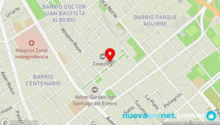 mapa de La Familia II Panadería en Santiago del Estero