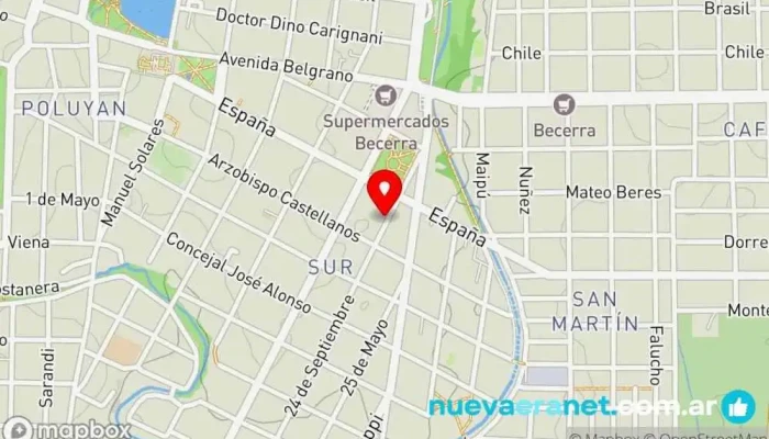 mapa de La Familia Pastas Caseras Tienda de pasta en Alta Gracia