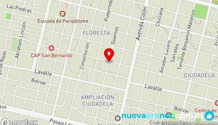 mapa de La Faraona del Pollo - Nueva Casa Central Granja avícola en San Miguel de Tucumán