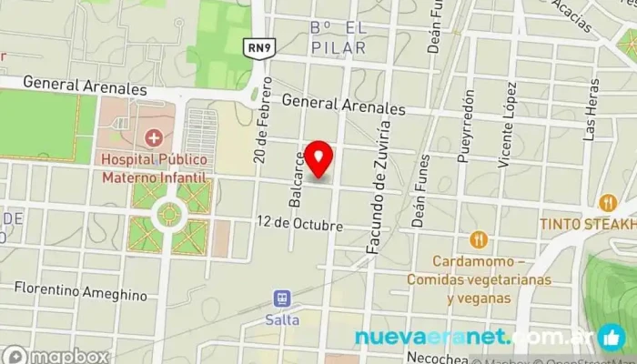 mapa de La Gallega Panadería Pastelería Panadería, Pastelería, Panadería mayorista en Salta